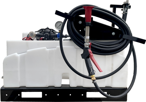 Acreage Pro UTV Sprayer features integrated low profile hose management, pressure regulators and and a reliable 4.0 GPM Pump