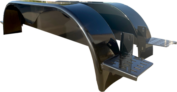 Pair of BENCO Trailer Fenders with front & rear integrated steps for BENCO Nurse Trailers