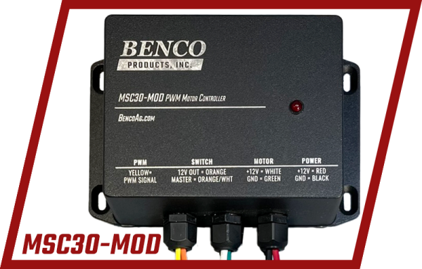 BENCO Manufacturing MSC30-MOD Pulse Width Modulation (PWM) controlled 12V Motor Controller