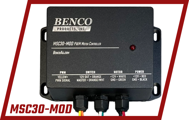 BENCO Manufacturing MSC30-MOD Pulse Width Modulation (PWM) controlled 12V Motor Controller