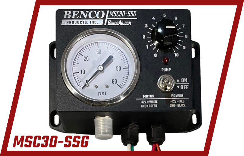 BENCO Manufacturing MSC30-SSG 12V Motor Controller with Stainless Steel Gauge