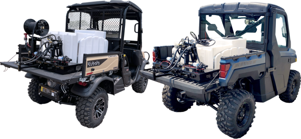 BENCO Boomless sprayers in Polaris & Kubota UTVs