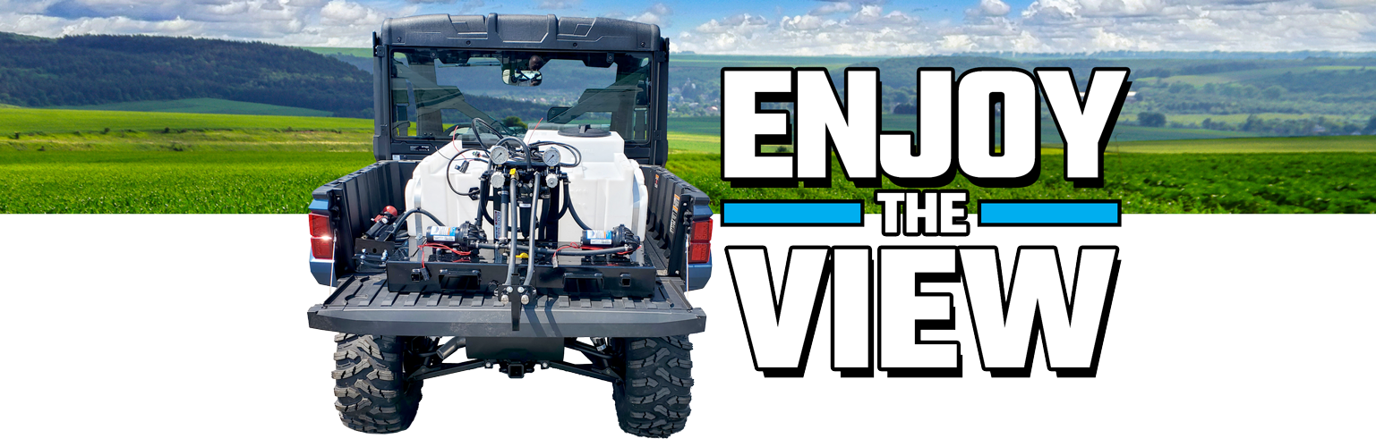 Enjoy the unobstructed view with a BENCO low profile sprayer