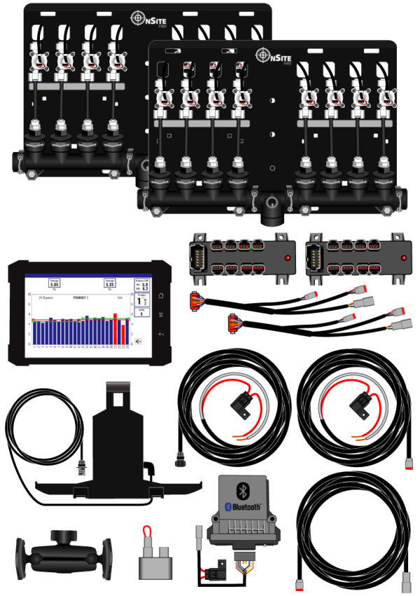 16 row Bluetooth OnSite FMS+ System - Complete Kit. 217-01-16r25b & 217-01-16r38b