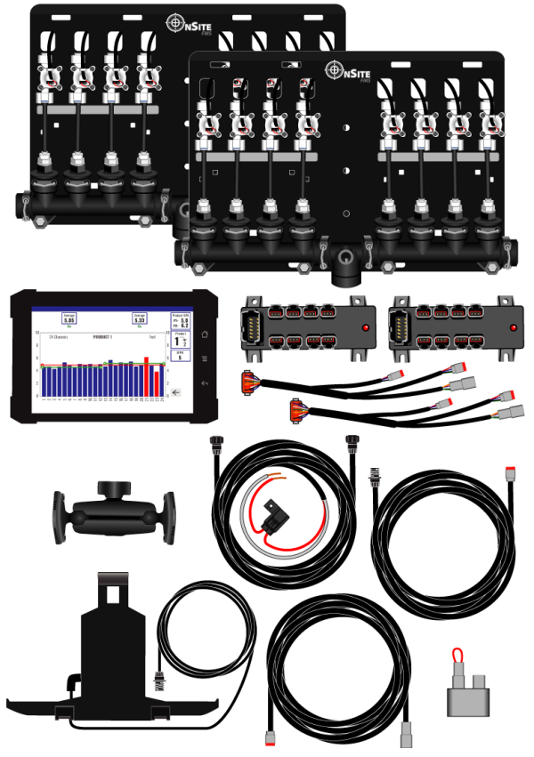 16 row Wired OnSite FMS+ System - Complete Kit. 217-01-16r25w & 217-01-16r38w