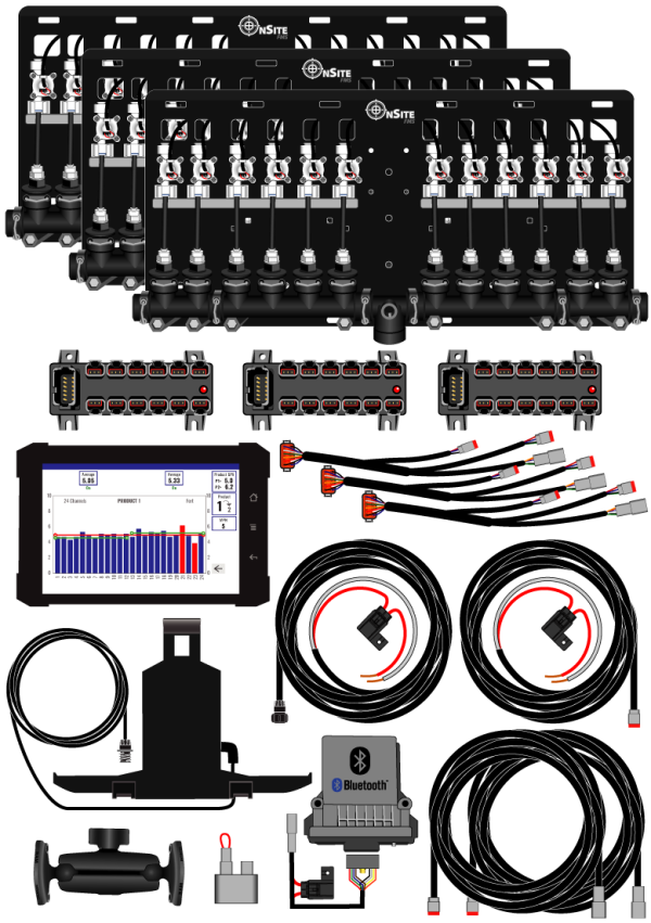 36 row Bluetooth OnSite FMS+ System - Complete Kit. 217-01-36r25b & 217-01-36r38b