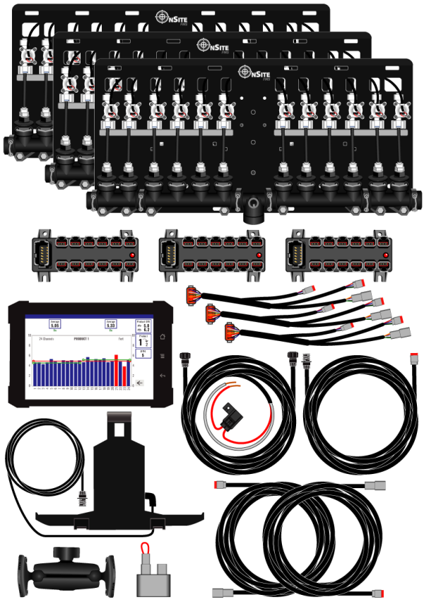 36 row Wired OnSite FMS+ System - Complete Kit. 217-01-36r25w & 217-01-36r38w