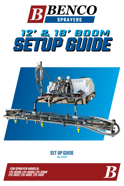 BENCO Sprayers - Farm Pro 12' & 18' Boom Set Up Guide cover