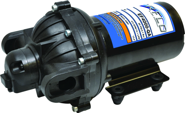 The Everflo EF4000-QA 4.0 GPM Diaphragm switched pump with quick attach fittings