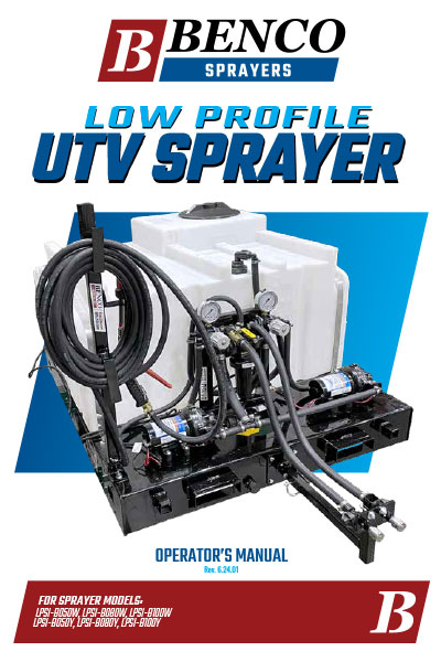 BENCO Sprayers - Farm Pro Operator's Manual cover