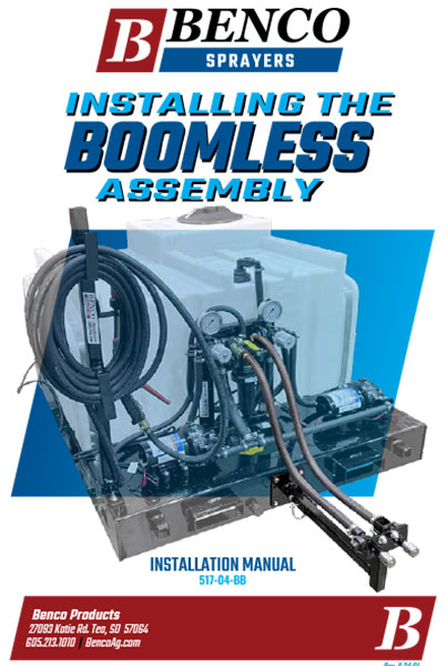 BENCO Sprayers - Farm Pro Boomless Bracket & Nozzles Installation Guide cover