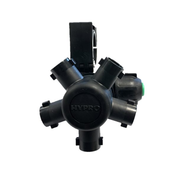 Hypro High Flow 5 Turret Nozzle Body with Diaphragm Check Valve for Wet Boom