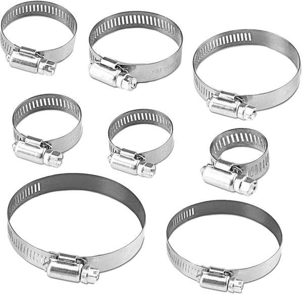 BENCO's 304 Stainles steel worm gear hose clamps