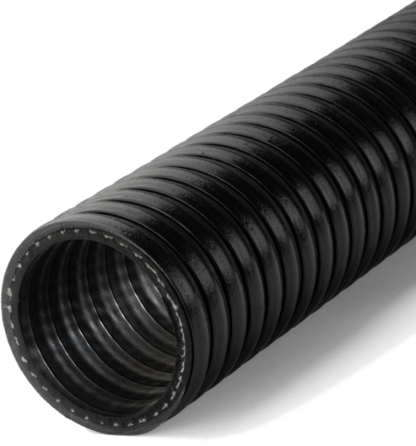 BENCO's KF Series Hose features an outer plastic helix for wear resistance and is reinforced for higher pressure handling